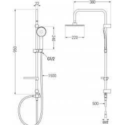 HANSGROHE TALIS S - BATERIA...