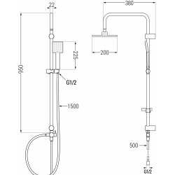 ZESTAW STELAŻ GROHE 4W1 +...