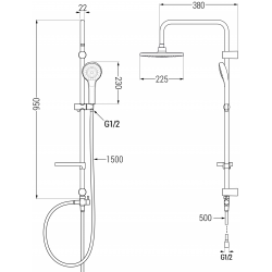 ZESTAW STELAŻ GROHE 4W1 +...